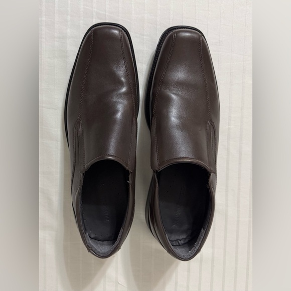 Franco Fortini Keith leather brown men's loafers dress shoes slip-on size 12M - Picture 5 of 14